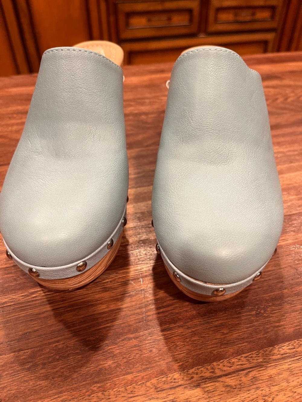 Atalina light blue platform clogs size 7 - Picture 10 of 10
